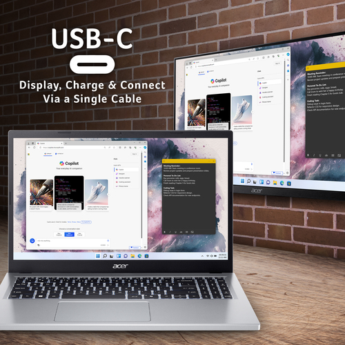 Acer Aspire Go AG15-31P Laptop - Intel Core i3-N305 8GB, 256GB SSD 15.6" Full HD