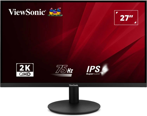 ViewSonic VA2708-2K-HD-2 27-inch Quad HD LED monitor with 2560 x 1440 resolution in black