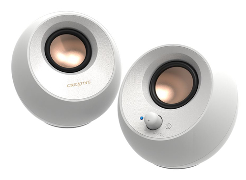 Creative Pebble V3 2.0 USB C Bluetooth 5.0 Speakers White 10W