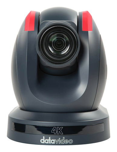 DataVideo 4K PTZ camera with 12x optical zoom and 60fps smooth video tracking