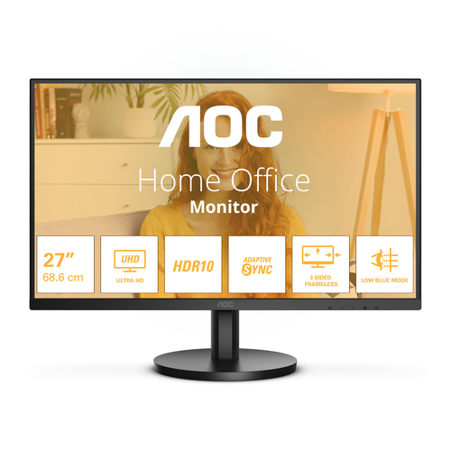 AOC B3 U27B3M, 68.6 cm (27"), 3840 x 2160 pixels, 4K Ultra HD, LCD Monitor