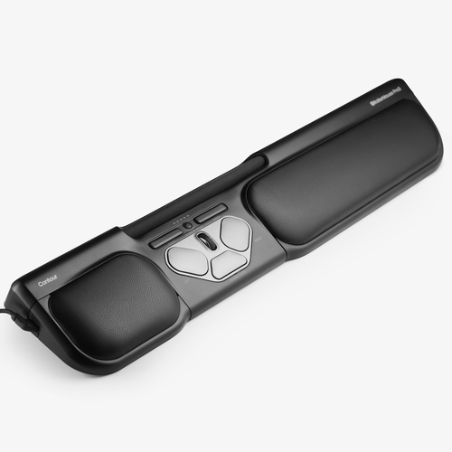 Contour Design RollerMouse Pro 3, Ambidextrous, Rollerbar, 2400 DPI, Black