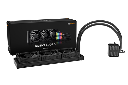 be quiet! Silent Loop 3 360mm AIO Liquid Cooler 3x120mm 130.3m3h Black AIOCPUKit