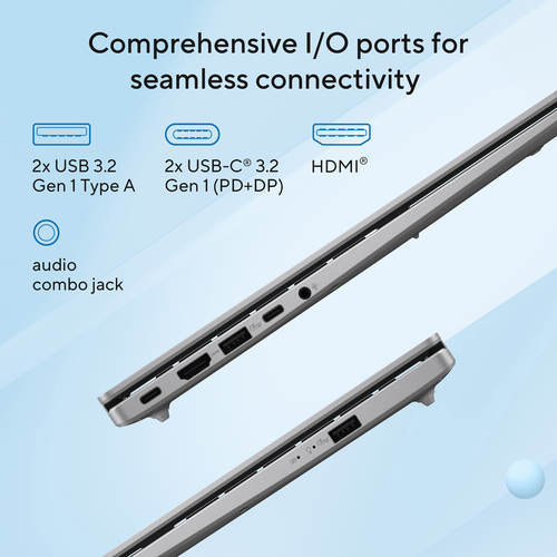 ASUS Vivobook 14 X1407CA Ultra 5 16GB 512GB 14-inch WUXGA Notebook Win11