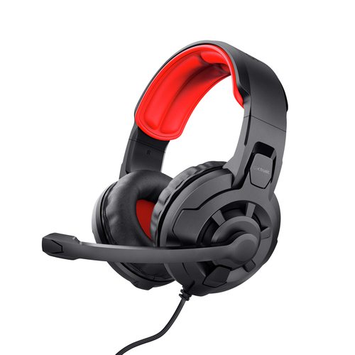 Trust 24761, Wired, Gaming, 455 g, Headset/Headphones, Black, Red
