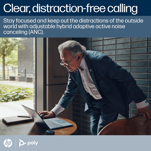 Poly Voyager Free 60+ UC, BT700 USB-A  Wireless, Headset/Earpods, Black