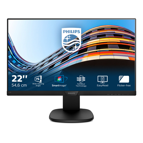 Philips S Line LCD monitor, 54.6 cm (21.5"), 1920 x 1080 pixels, Full HD, LED