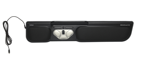 Contour Design RollerMouse Pro 3, Ambidextrous, Rollerbar, 2400 DPI, Black