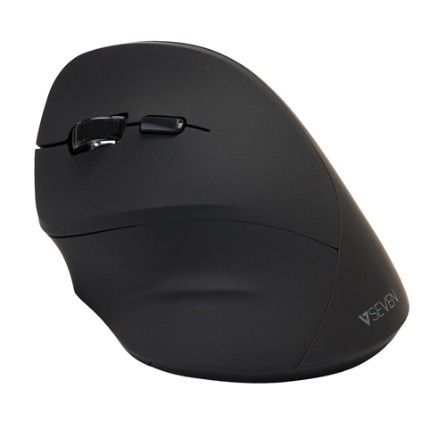 V7 MW400L Ergonomic Mouse Left-hand, Optical, RF Wireless, 1600 DPI, Black