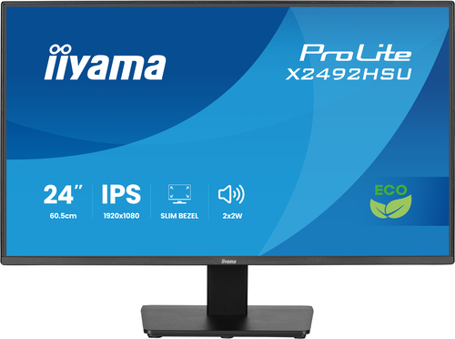 iiyama ProLite IPS, 61 cm (24"), 1920 x 1080 pixels, Full HD, LED Monitor