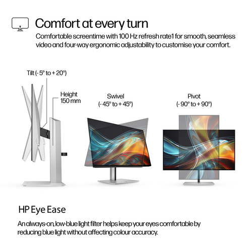 HP Series 7 Pro, 60.5 cm (23.8"), 1920 x 1080 pixels, Full HD, LCD Monitor