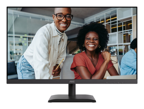 AOC 27 inch 4K LED monitor photo for professional editing and multitasking