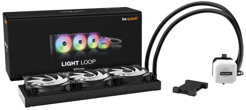 be quiet! LIGHT LOOP 360mm AIO Liquid CPU Cooler Black 3×120mm PWM Fans