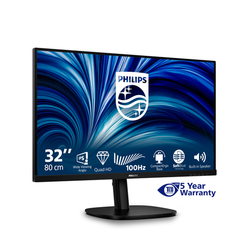 Philips 3000 series 32B2N3500/00 31.5" 2560 x 1440 pixels LCD Monitor Black