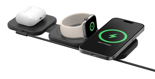 Belkin BoostCharge Pro wireless charging pad black with phone charging
