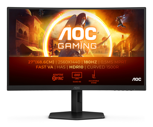 AOC G4 (CQ27G4X), 68.6 cm (27"), 2560 x 1440 pixels, Quad HD, LCD Monitor