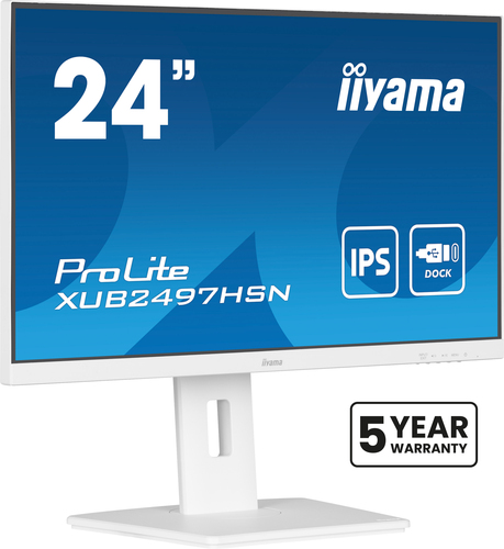 iiyama ProLite 23.8" 1920 x 1080 pixels Full HD LED Monitor White