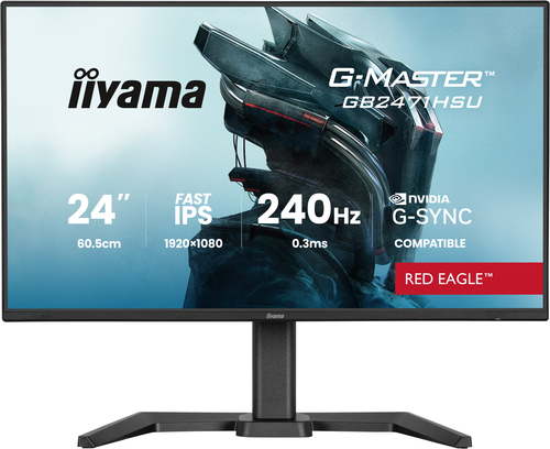 iiyama G-MASTER GB2471HSU-B1 23.8-inch Full HD gaming monitor with 1920 x 1080 resolution in black