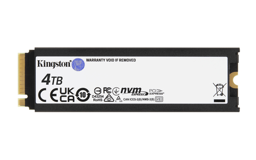 Kingston FURY 4000G RENEGADE 4TB PCIe 4.0, M.2 NVMe SSD With Heatsink, Black