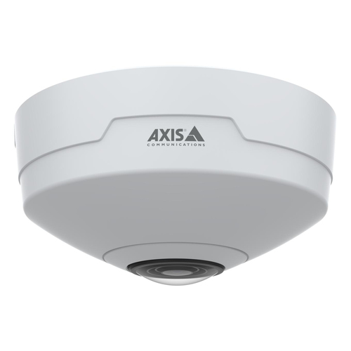 Axis M4328-P 12MP indoor wired PTZ IP camera mounted on ceiling with 360° fisheye view