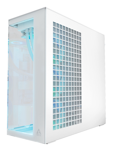 ARCTIC Xtender White EATX PC case interior with spacious layout for large graphics cards
