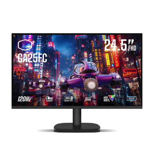 Cooler Master Gaming GA25FC, 62.2 cm (24.5"), 1920 x 1080 pixels, FHD Monitor