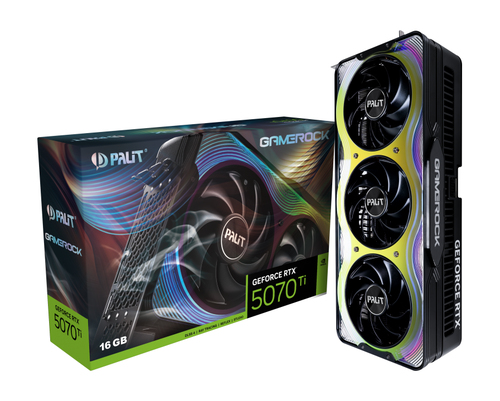 PALIT NVIDIA GeForce RTX 5070 Ti 16GB GDDR7 GameRock Blackwell Graphics Card