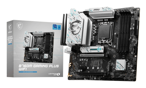 MSI B760M GAMING PLUS WIFI Micro ATX LGA1700 Motherboard