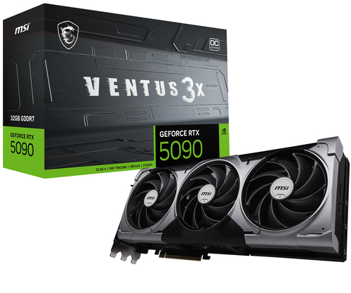 MSI VENTUS GEFORCE RTX 5090 32 GB GDDR7 512-bit 7680 x 4320 pixels Graphics Card