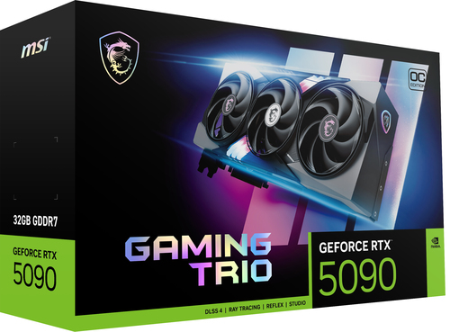 MSI GeForce RTX 5090 Gaming Trio OC 32GB GDDR7 PCI-Express Graphics Card