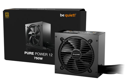 be quiet! PURE POWER 12, 750W, 100 - 240 V, 50/60 Hz, 10 A, 5 A, Power Supply