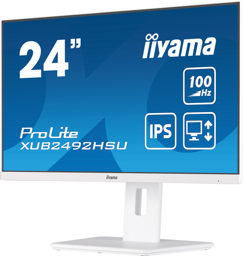 iiyama 24” IPS technology panel 1920 x 1080 pixels Full HD LED Monitor White