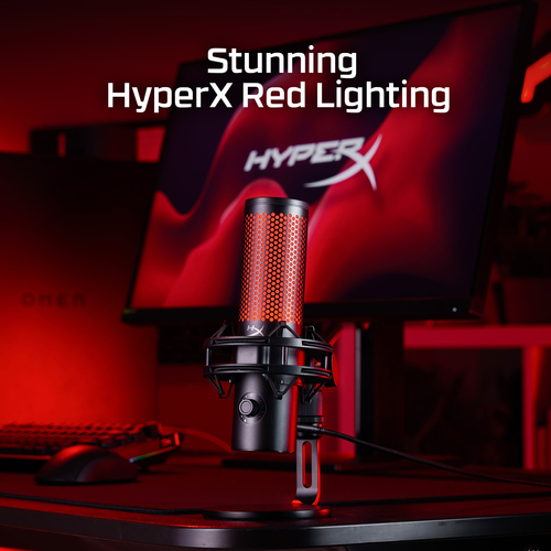 HyperX QuadCast 2S USB Table Microphone 20–20000 Hz Black Wired