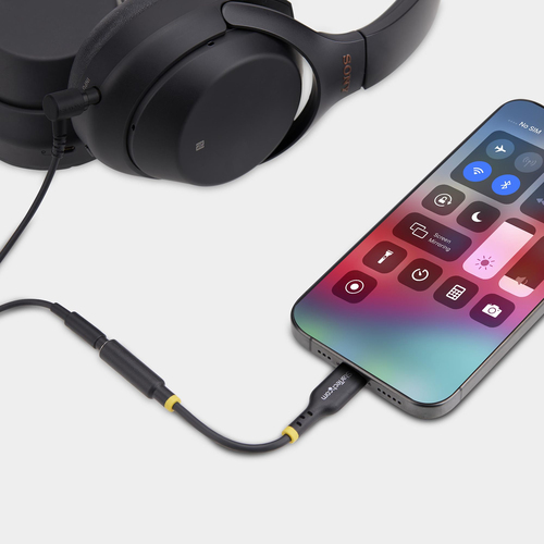 StarTech USB C audio adapter with 3.5mm TRRS jack for laptop phone