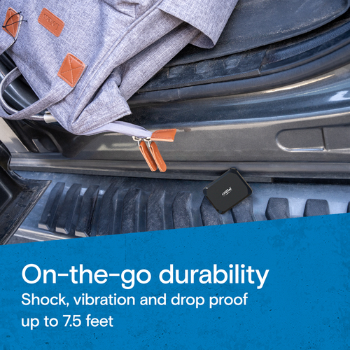 Micron Crucial X9 1TB Portable SSD, USB-C 1050MB/s, USB 3.2 Gen 2, Black