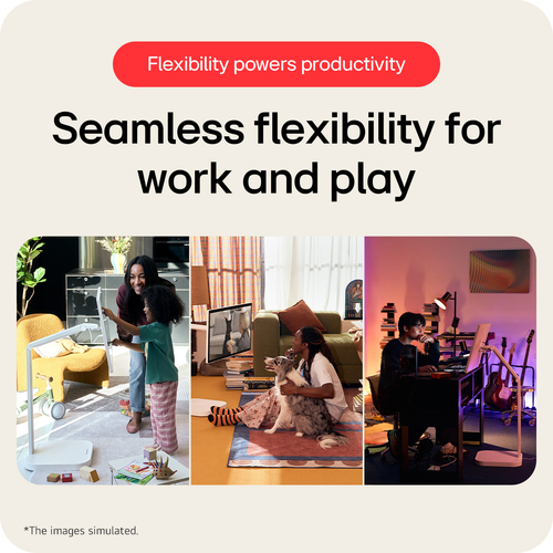 LG 32U889SA-W 31.5 inch monitor showing vibrant 4K visuals