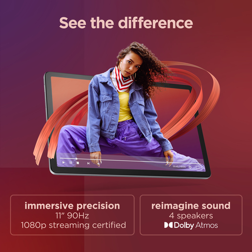 Lenovo Tab M11, 27.9 cm (11"), 1920 x 1200 pixels, 128GB, 4 GB, Android 13, Grey