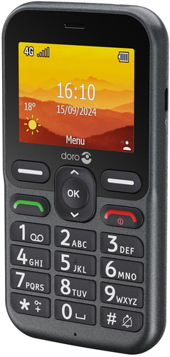 Doro Leva L10, Bar, Single SIM, 6.1 cm (2.4"), 2 MP, 1150 mAh, Graphite