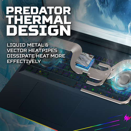 Acer gaming notebook backlit logo illumination glowing in black chassis