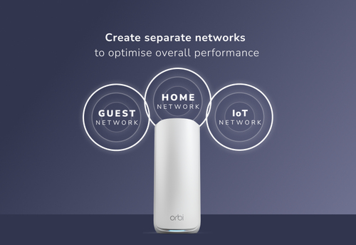 NETGEAR Orbi 870 Wi-Fi 7 Tri-Band Mesh Router System White