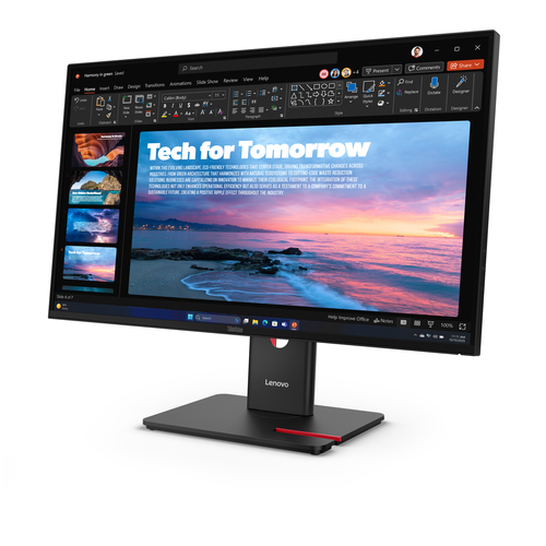 Lenovo ThinkVision T27QD-40, (27"), 2560 x 1440 pixels, Wide QHD, LED Monitor