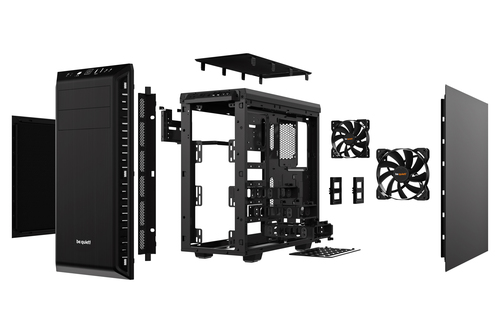 be quiet! Pure Base 600, ATX, micro ATX, Mini-ITX, Steel, Midi Tower PC Case