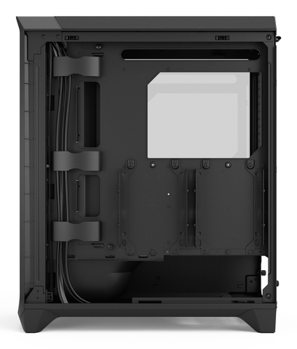 Fractal Design Meshify 3 Black PC Side View Showing Tempered Glass