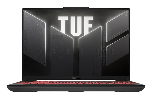ASUS TUF Gaming A16 Mecha Gray gaming laptop front open view