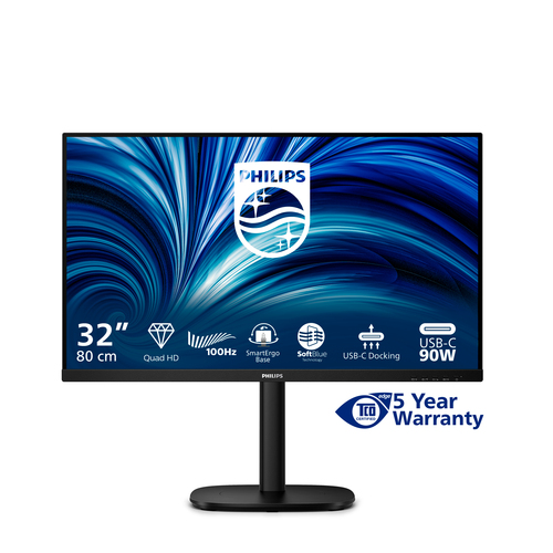 Philips (32B2U3601/00), 80 cm (31.5"), 2560 x 1440 pixels, Quad HD, LCD Monitor