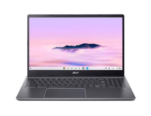 Acer Chromebook CBE595-2 15.6 inch laptop open, Full HD display and keyboard