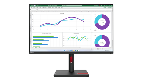 Lenovo ThinkVision T32h-30, 80 cm (31.5"), 2560 x 1440 pixels, QHD, LED Monitor