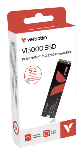 Verbatim Vi5000 512GB 5000MB/s PCIe NVMe M.2 SSD