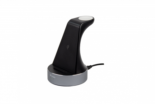 Verbatim WCS-01 black wireless charger image top view on table