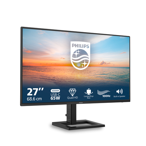 Philips 1000 series (27E1N1600AE/00), (27"), 2560 x 1440 pixels, QHD LCD Monitor